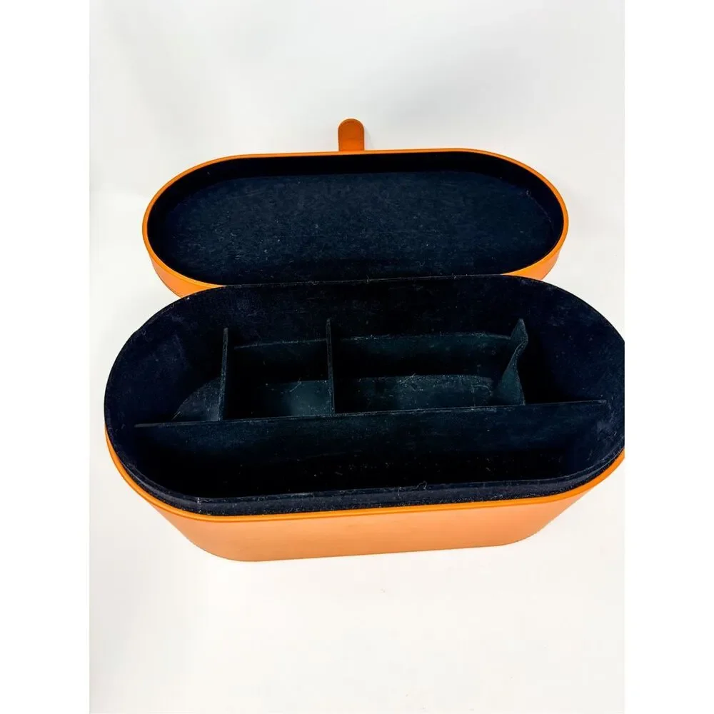 Dyson Airwrap Styler Leather Storage Hard Box Case Only Tan Large
